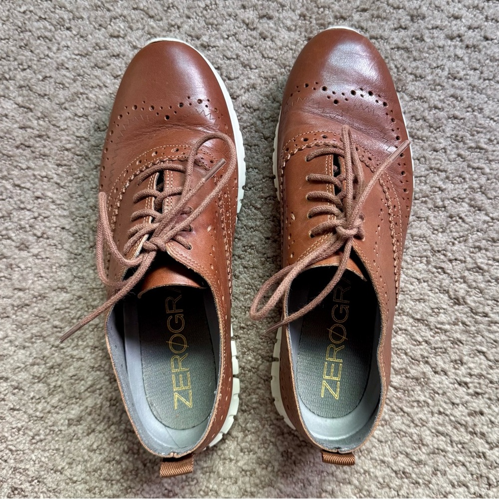 Cole Haan zero grand brown wingtips
